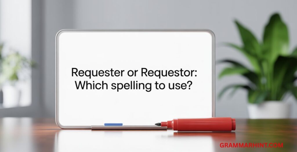 Requester or Requestor: Which Spelling to Use?