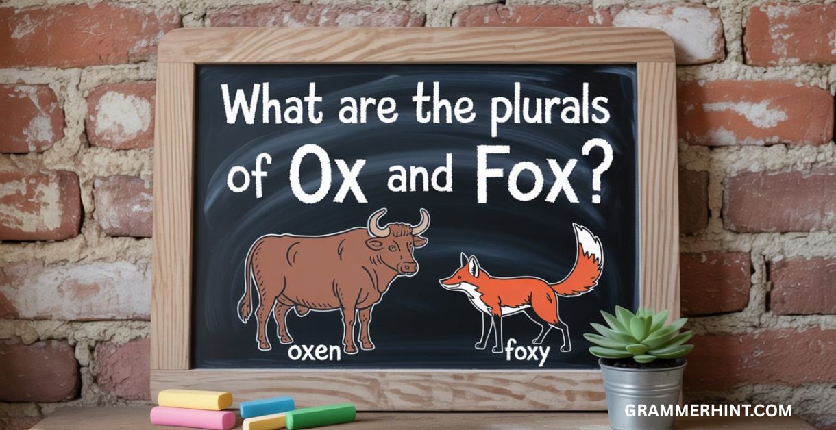 What Are the Plurals of ‘Ox’ and ‘Fox’?