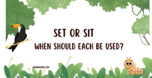 Set or Sit: When Should each be Used?