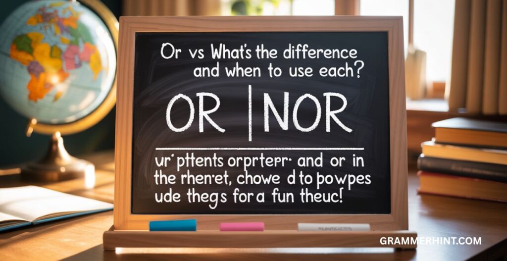 Professional Writing Tips for Using Or and Nor