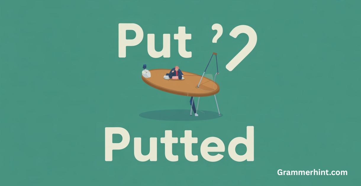 Past Tense of ‘Putting’
