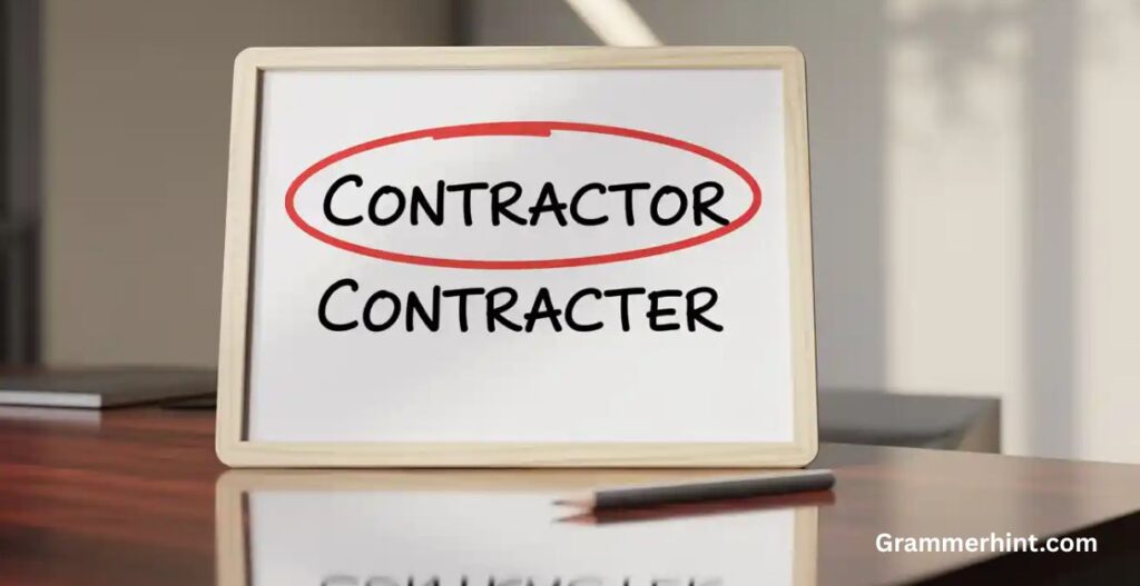 Contractor or Contracter