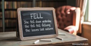 What’s the past tense of fall down